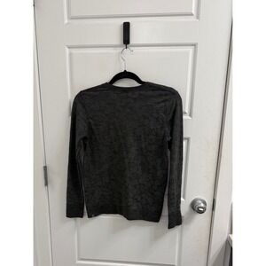 Lululemon Swiftly Tech Long Sleeve Shirt Grey Black Camo Jacquard Crew Size 6